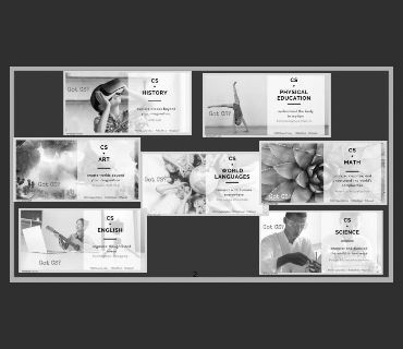 Black and white image of Dr. Joseph's slides on demystifying computer science