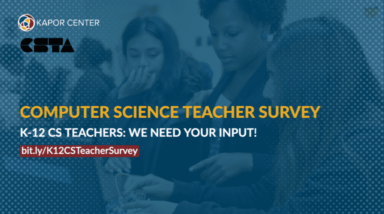 We Need Your Voice in a National Survey of K-12 CS Teachers