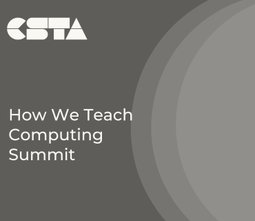 How we teach computing summit graphic