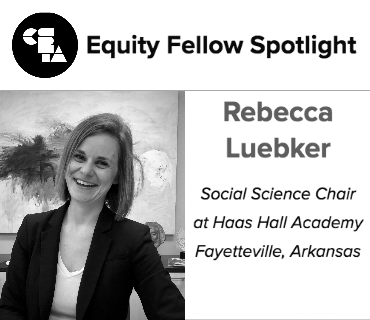 CSTA Equity Fellow Spotlight: Rebecca Luebker, social science chair at Haas Hall Academy. Fayetteville, Arkansas.