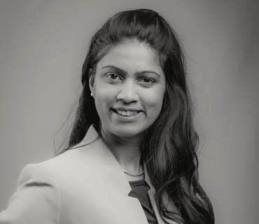 Black and White headshot of Equity fellow Sonal Patel
