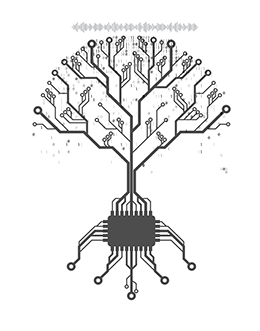 CSTA Equity Tree: a circuit board made up of nodes that form a tree image