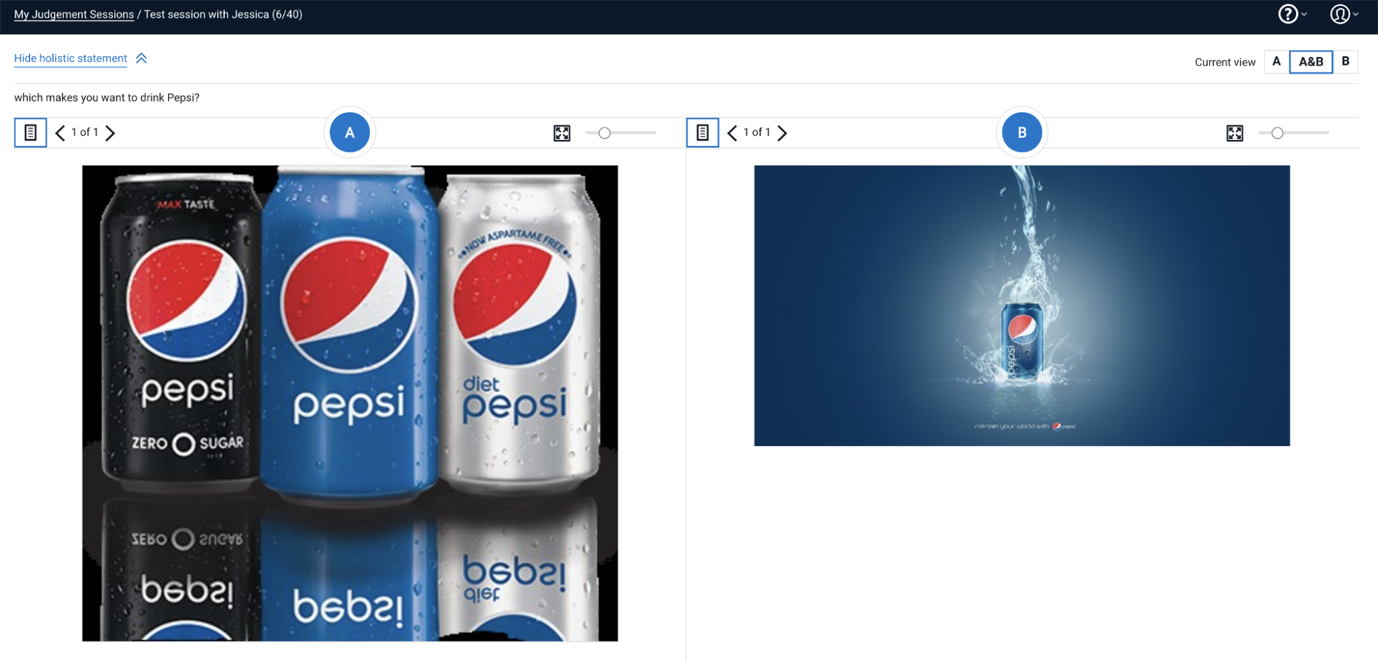 Pepsi images in the server