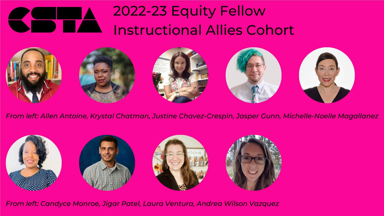 202223 Equity Fellows Instructional Allies Computer Science