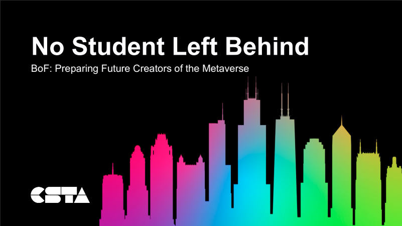 no student left behind: metaverse - title slide