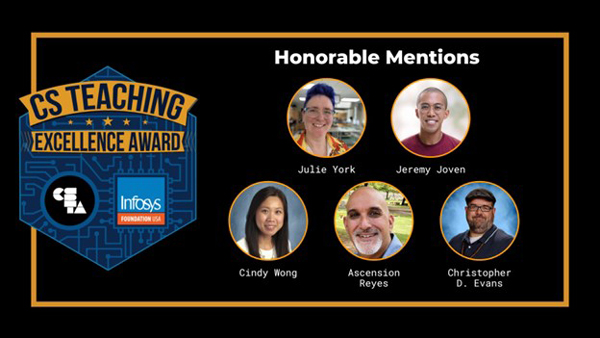 CS Teaching Excellence Honorable Mentions 2023