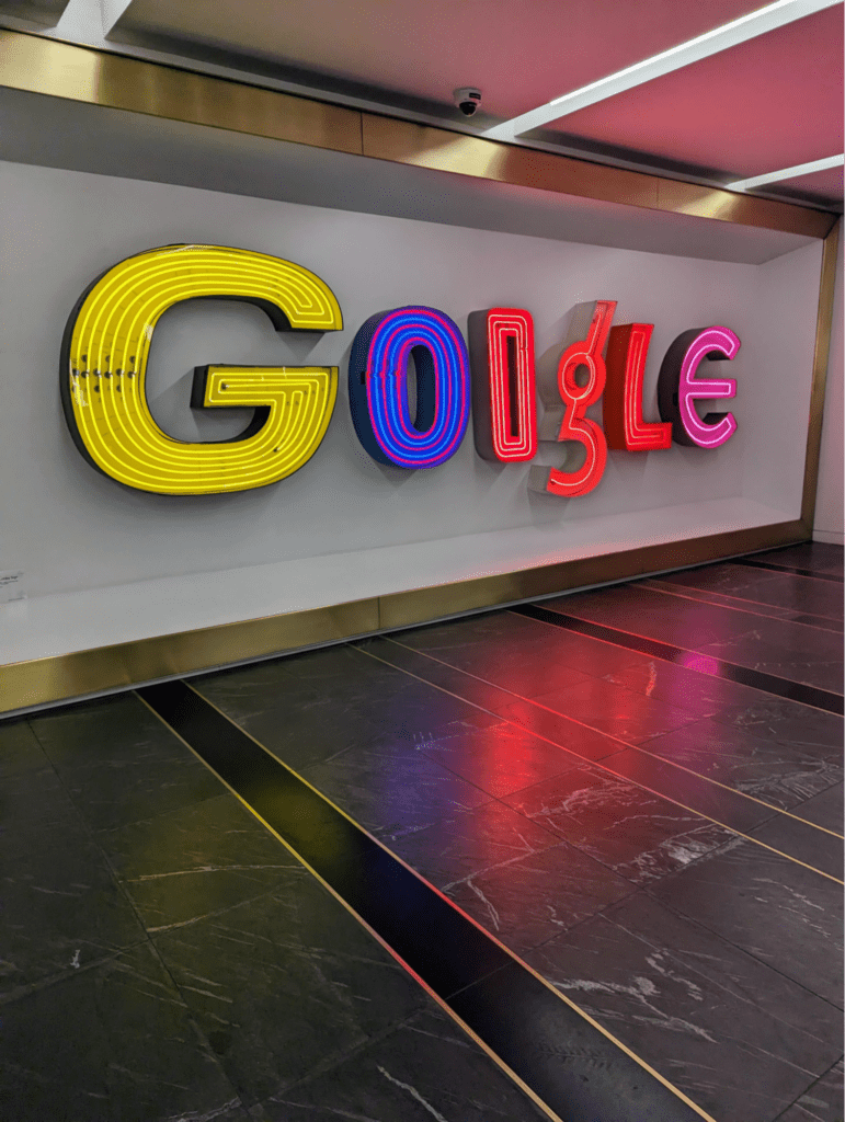 The lobby of Google's office. 