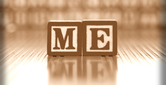 The Word "Me" is written in blocks.