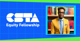 Victor Hicks Website header with CTSA Equity Fellowship logo on the left and Victor's headshot on the right