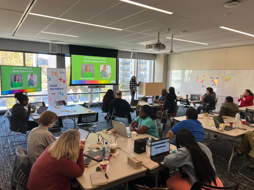 Michelle speaks on her experience as an IMPACT fellow to a gathering sponsored by Amazon Future Engineers.