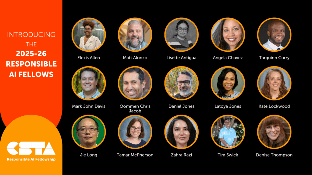 Headshots of the 15 responsible AI fellows