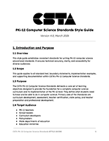 CSTA PK–12 Standards Style Guide